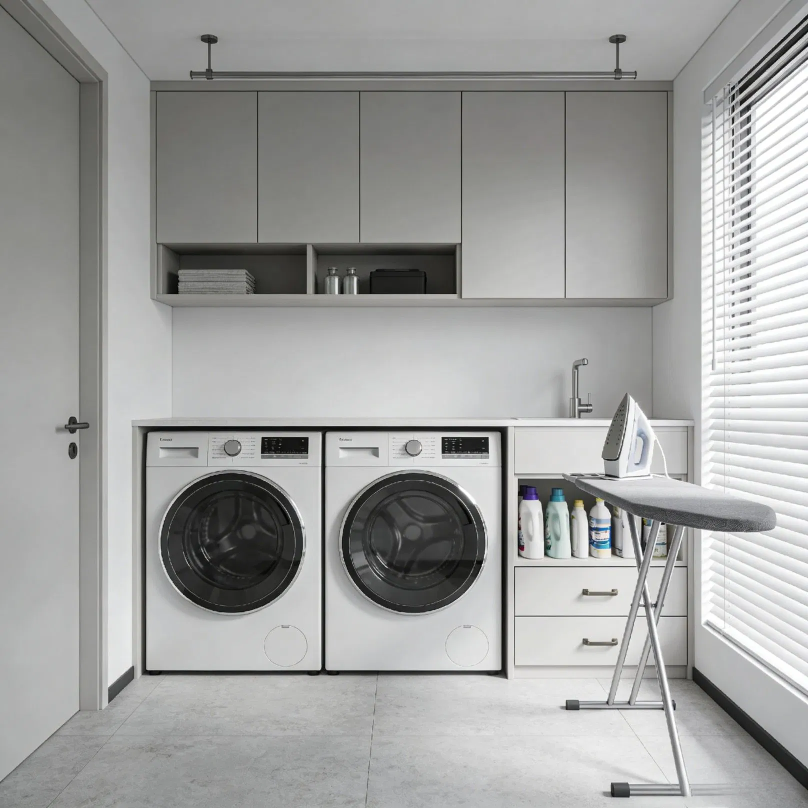 Laundry Cabinet Furniture with High Quality Panel Materials
