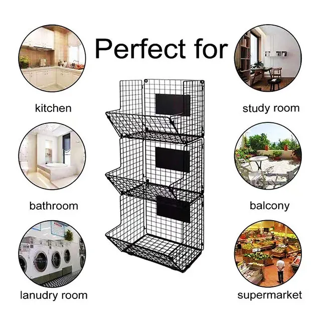 Metal Wire Storage Rack 4