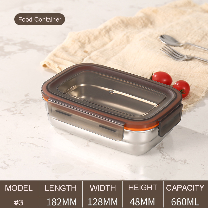 304 Stainless Steel Lunch Box Set with Leak-Proof