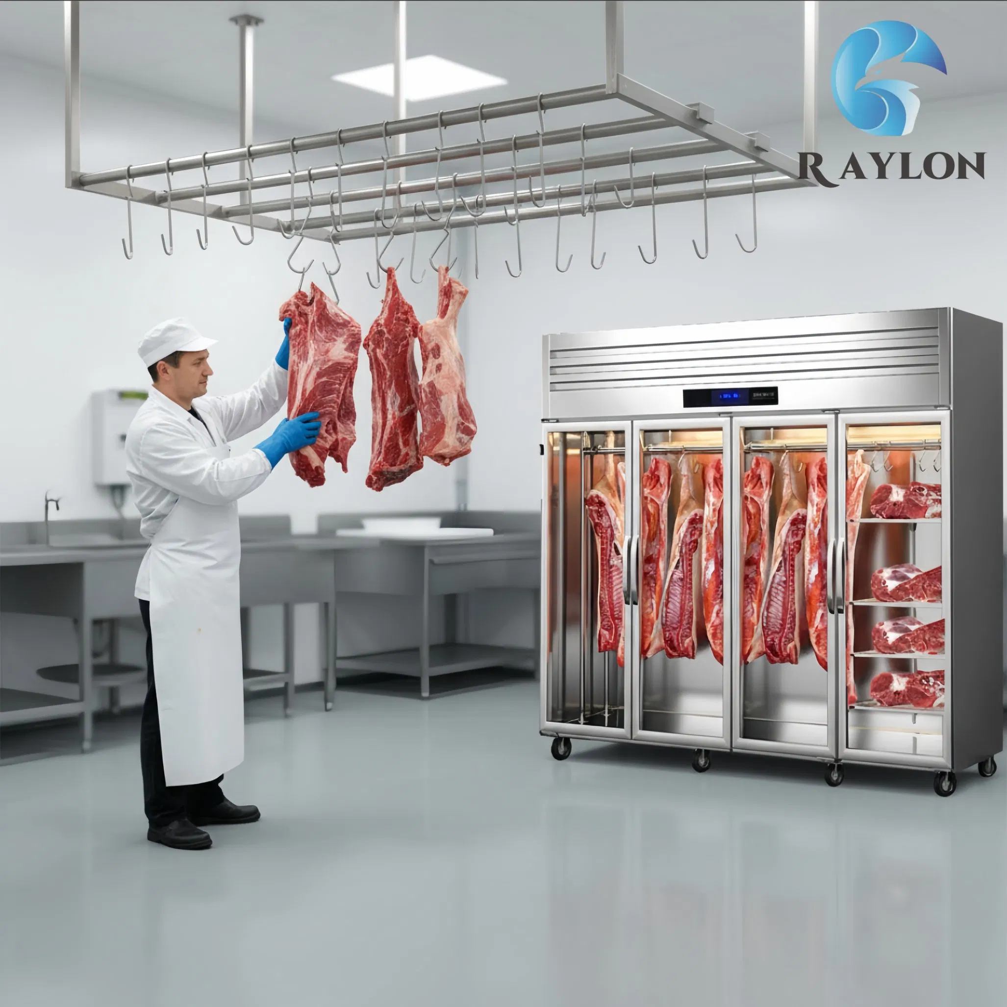 Meat Hanging Display Freezer Heavy Duty for Food Retail