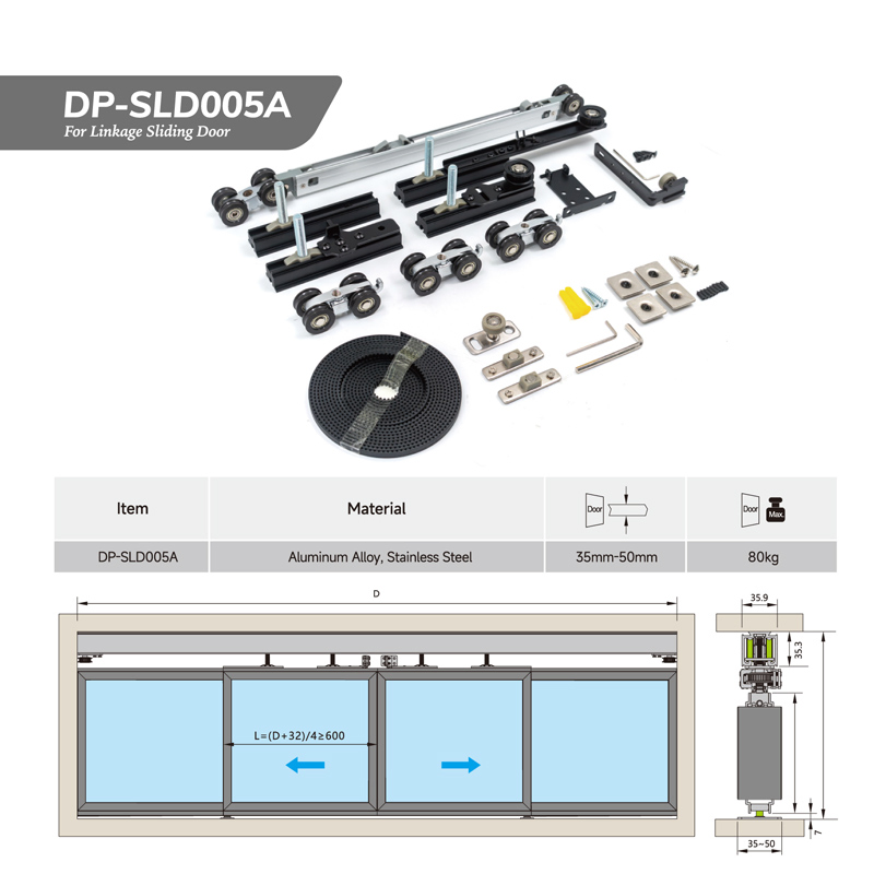 Luxury Partition Wall Hidden Soft-Closing Sliding Door Pocket Door System Telescopic Invisible Sliding Single Hardware