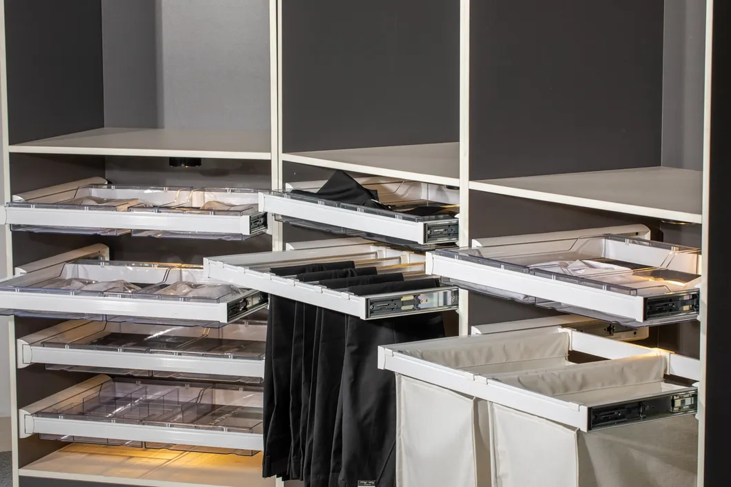 Sliding Canvas Hamper