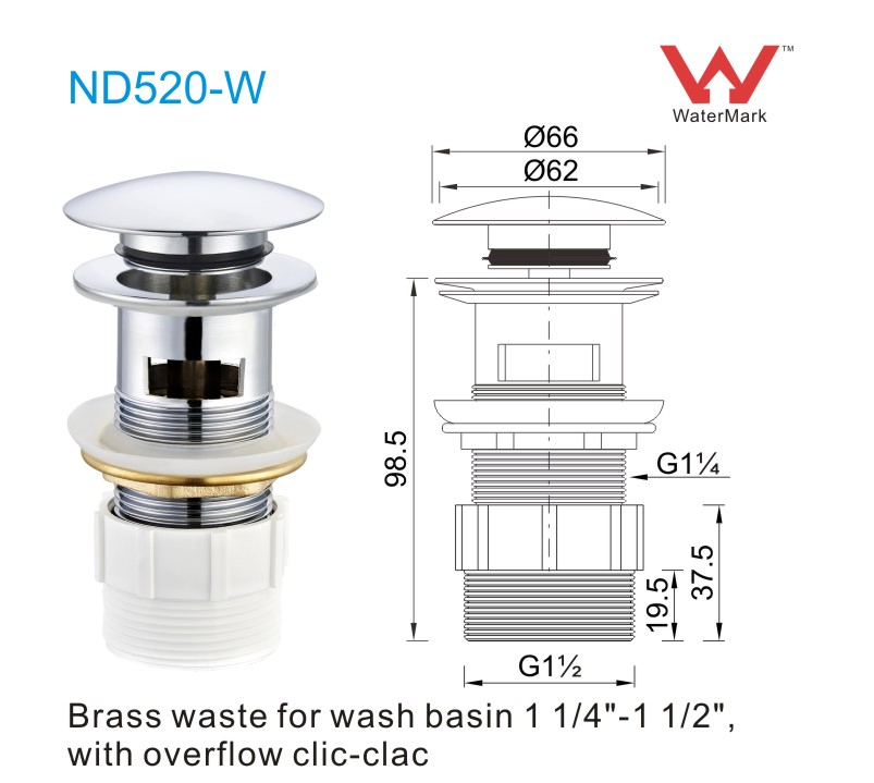 Bathroom Home Decor Supplier Basin Bottle Trap Drain Pipe Kitchen Sink Strainer Pop up Valve Waste Clic Clac