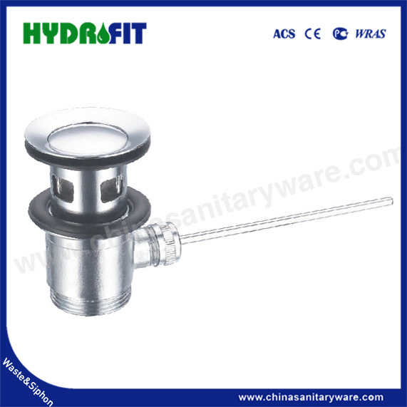 Factory Bathroom Kitchen Brass Zinc Stainless Steel Wash Basin Pop-up Click Clack Rotating Plug 1 1/4" 1 1/2" Chrome Brushed Overflow Drain Waste (BW1062)