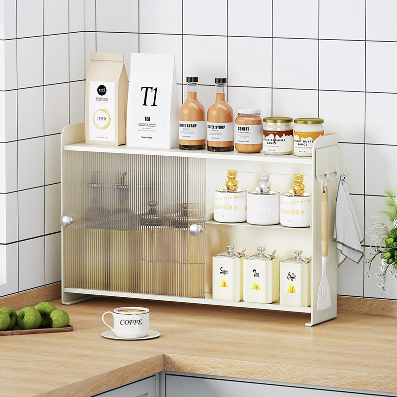 Slide Door Storage Rack for Neat Organization