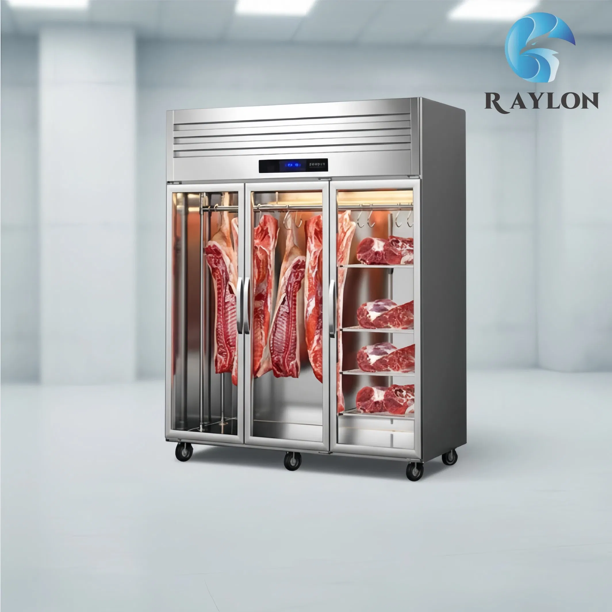 Meat Display Refrigerator Vertical Design for Supermarket