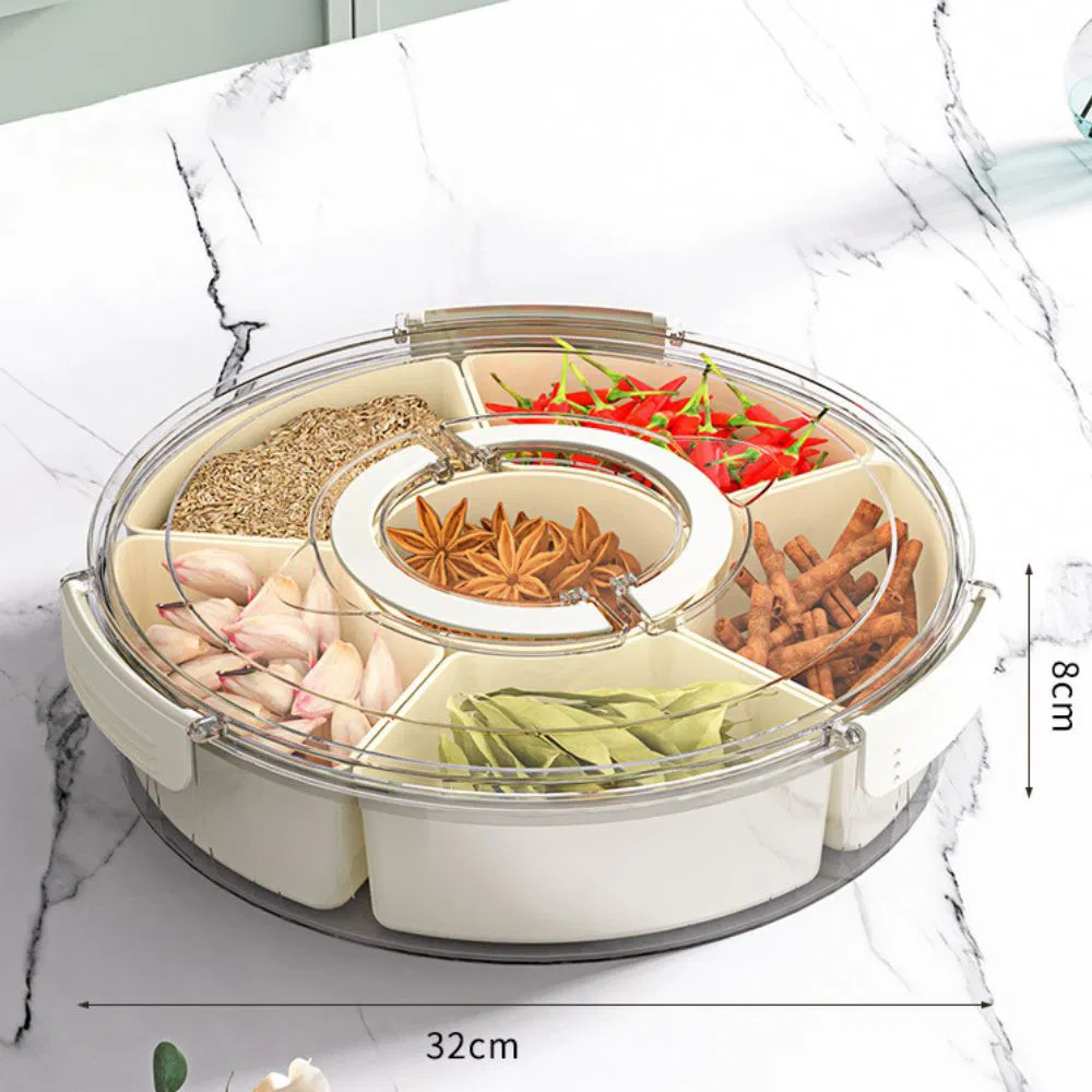Large Capacity Airtight Food Storage Container Organizer Divided Food Serving Tray Ez28714
