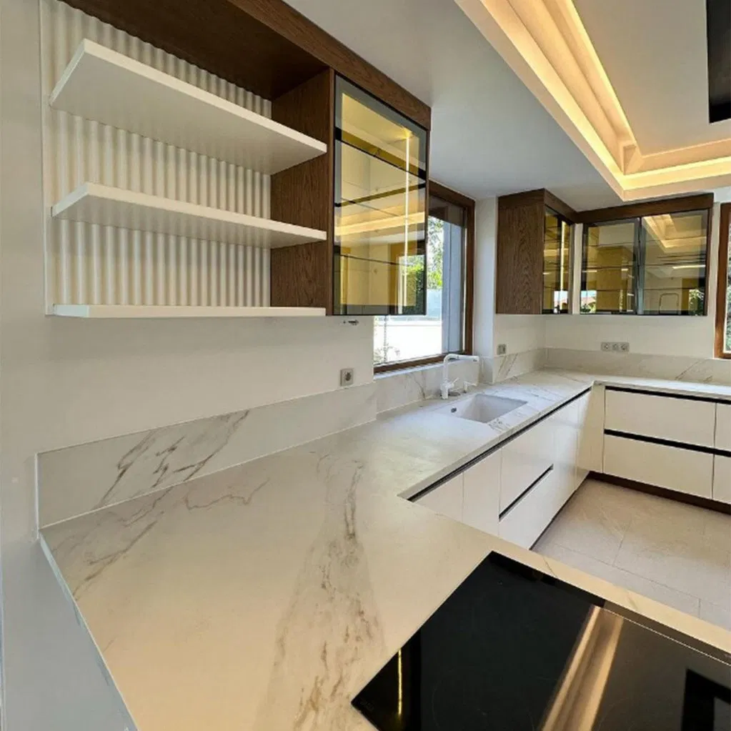 Plywood Low MOQ Modern Custom Kitchen Cabinets for Home