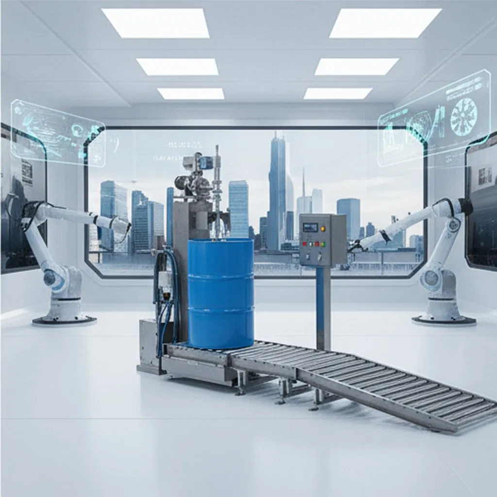 Liquid Paint, Lye, and Chemical Filling Systems with Accurate Weighing and Packaging