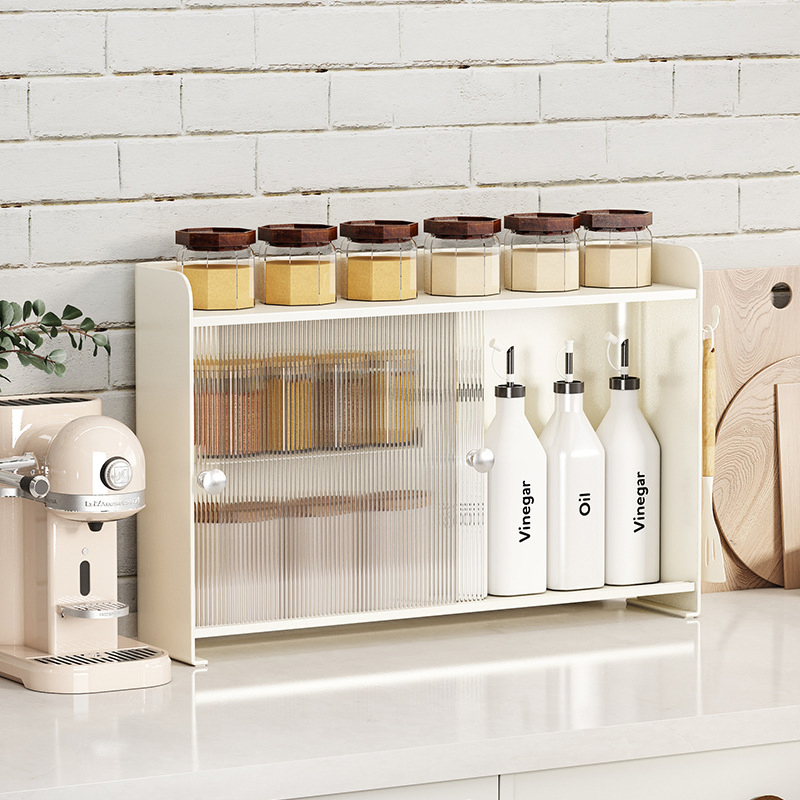 Slide Door Storage Rack for Neat Organization