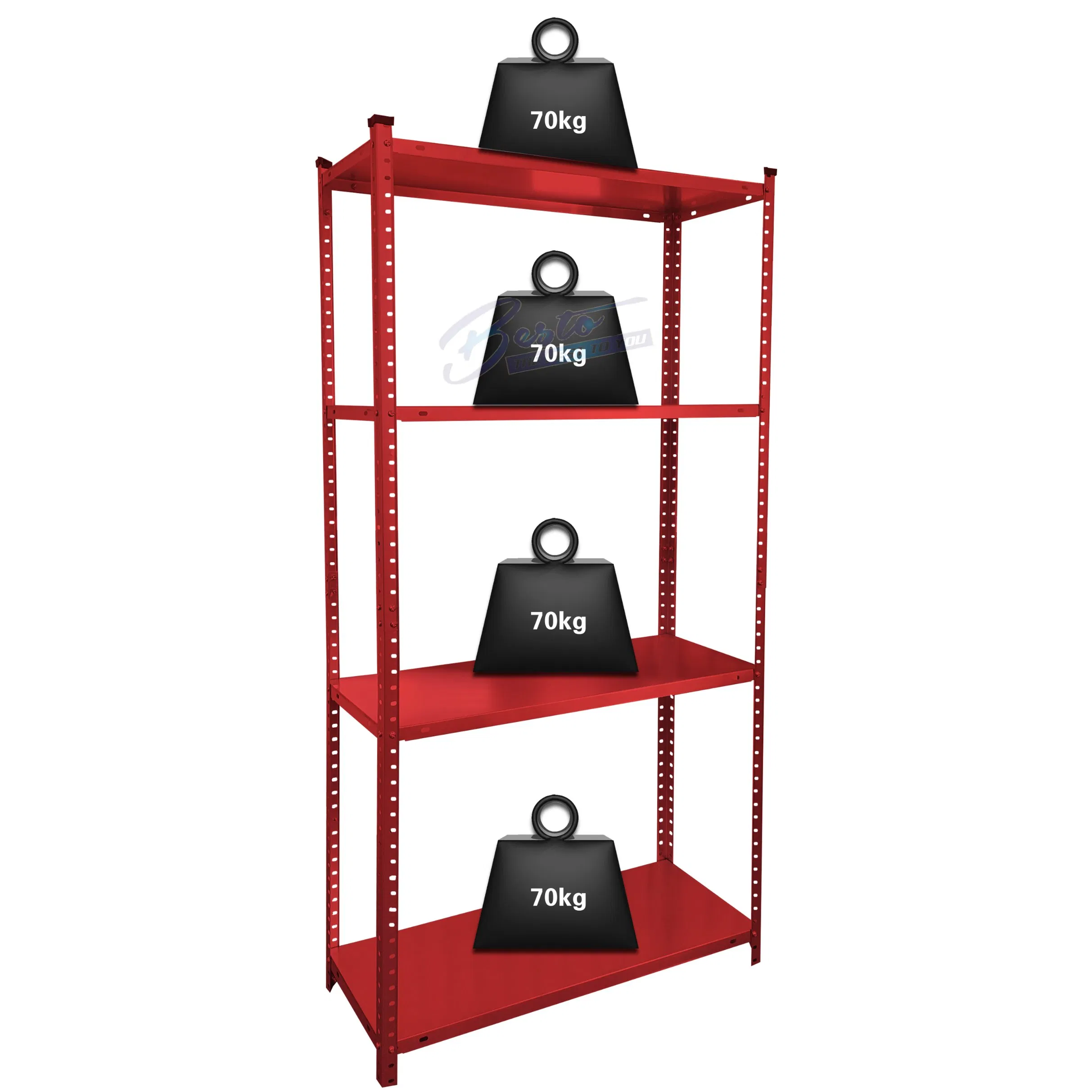 Light-Duty Bolted Storage Shelves for Pantry/Kitchen