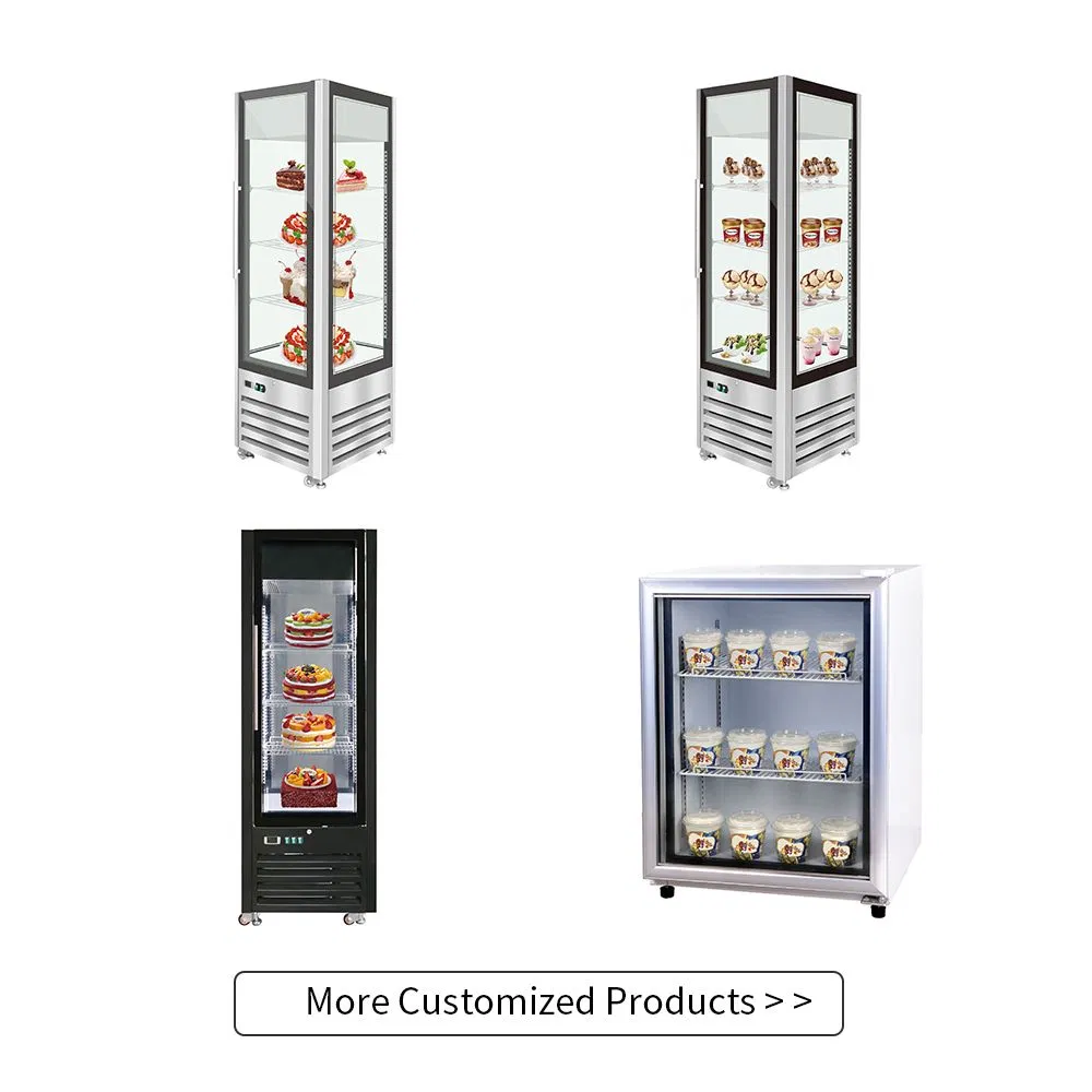 Customizable Showcase Cabinet for Fresh Food and Beverage Display