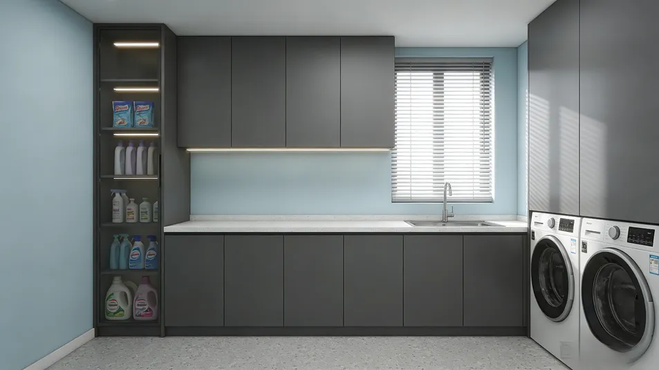 Laundry Cabinet Surface 1