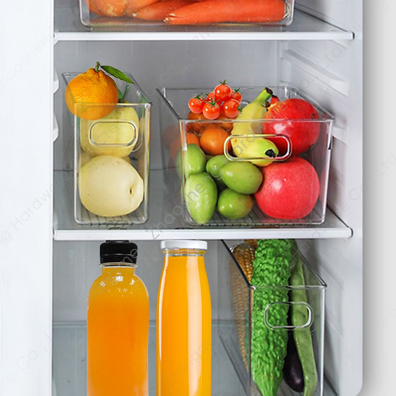 Plastic Drawer Organizer Refrigerator Organization Boxes Food Containers Storage Bins with Lids