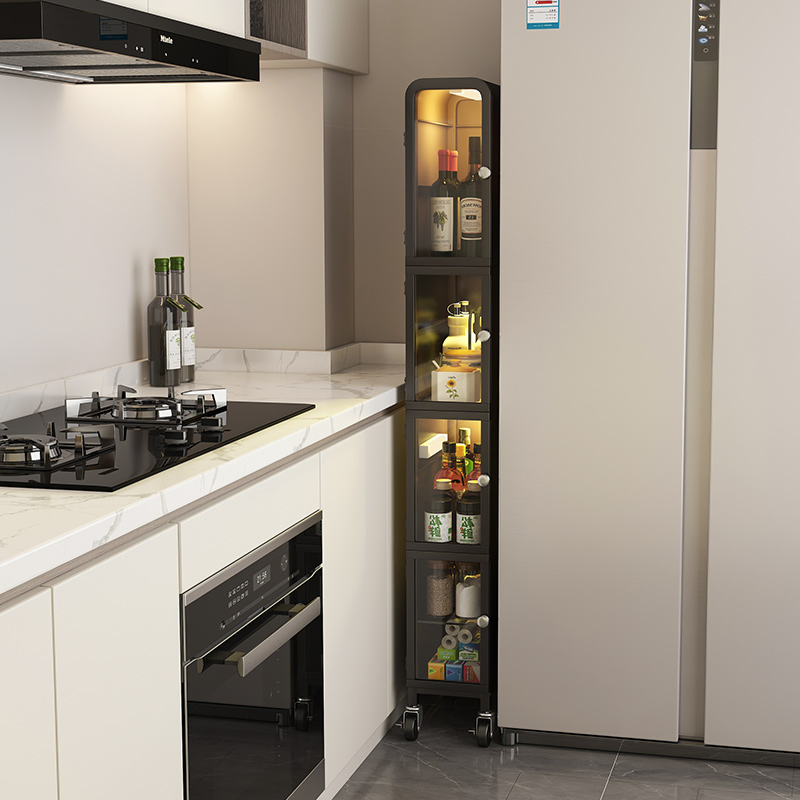 LED Lighting Kitchen Appliance Organizer Cabinet Storage Rack for Kitchen Utensils Organization