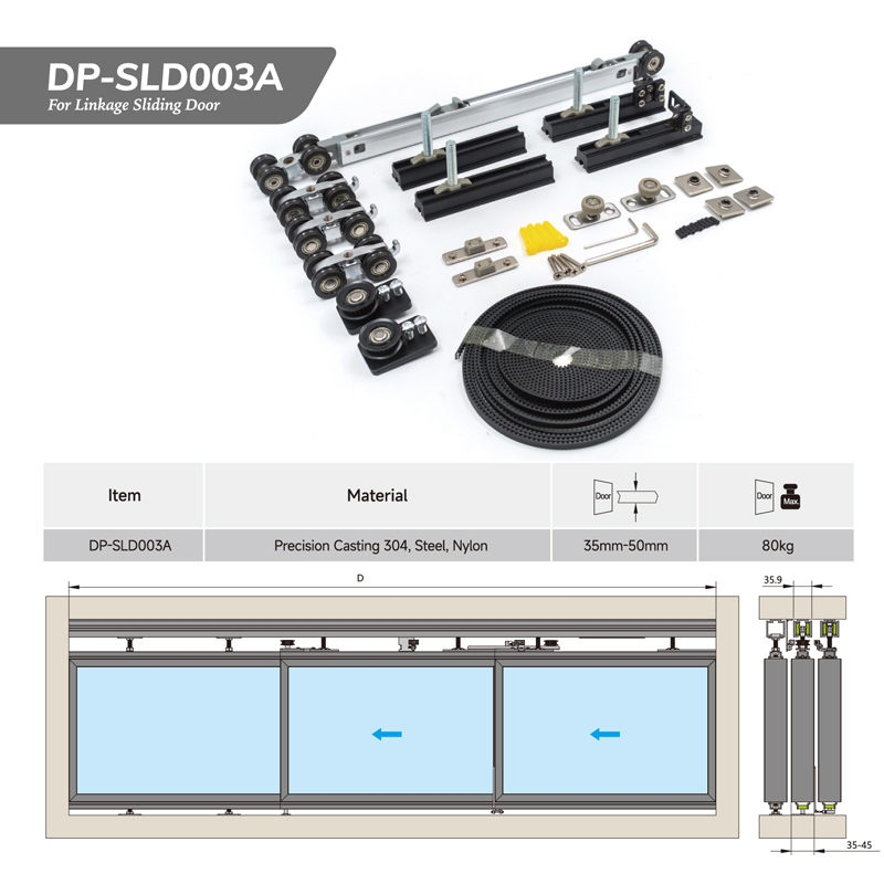 Luxury Partition Wall Hidden Soft-Closing Sliding Door Pocket Door System Telescopic Invisible Sliding Single Hardware