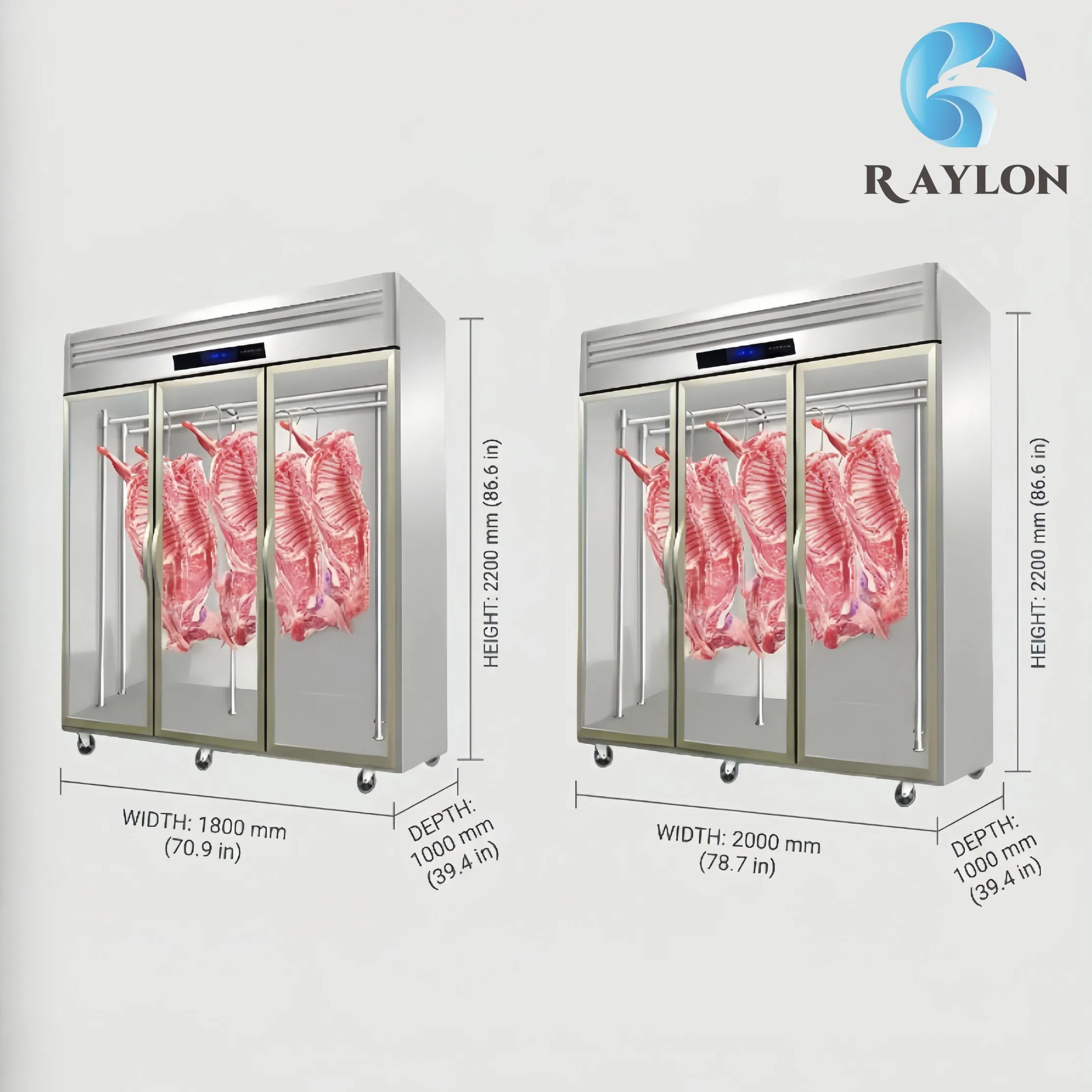 Meat Hanging Display Freezer Single Temperature for Meat Store