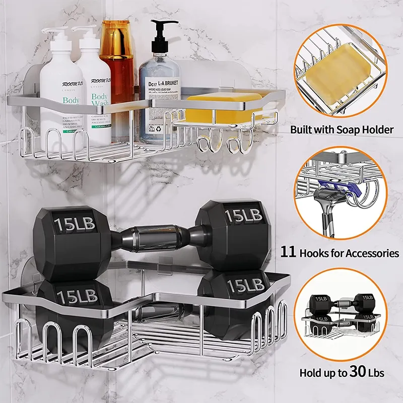 Bathroom Corner Rack Details