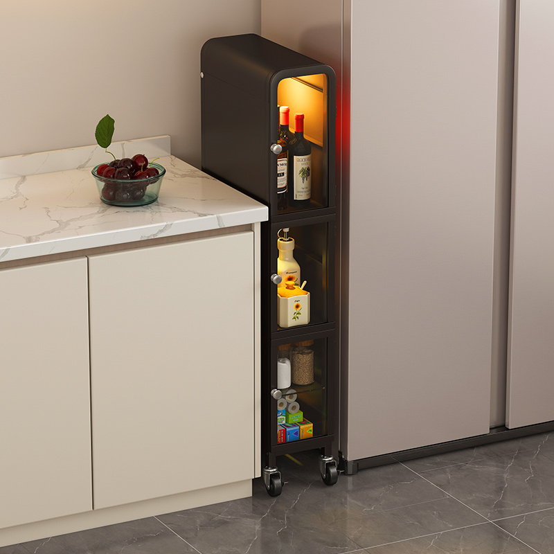 LED Lighting Kitchen Appliance Organizer Cabinet Storage Rack for Kitchen Utensils Organization