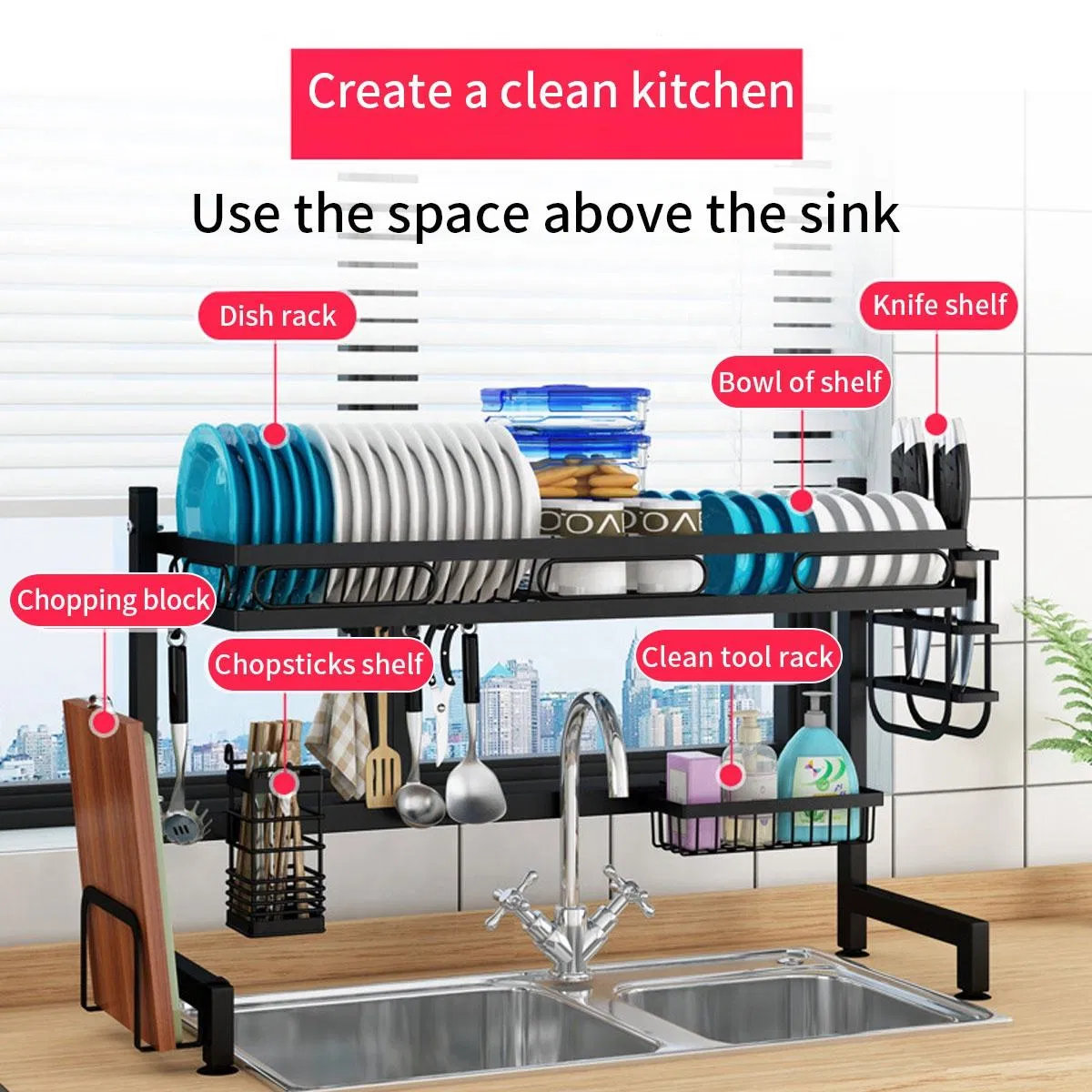 Kitchen Set Spice Racks Multifunction Knife Holde Kitchen Storage