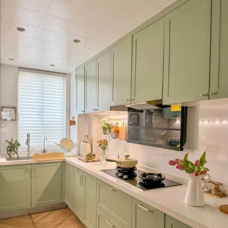 Custom Cabinets Reasonably Utilize Kitchen Corner Space Solve The Decoration Problem of Difficult to Use Corners