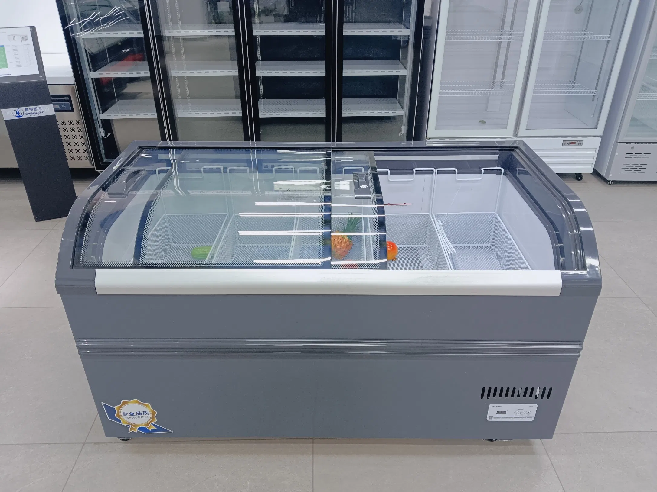 Elegant Curved Kitchen Island with Storage and Seating Options