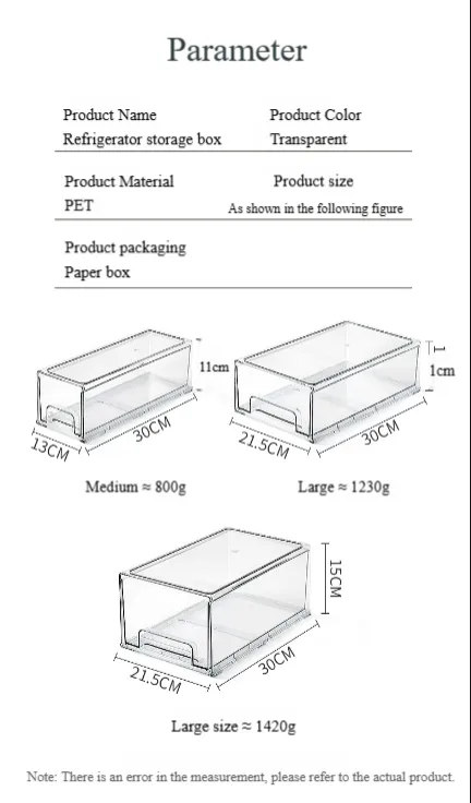 Refrigerator Drawer Organizer View 3