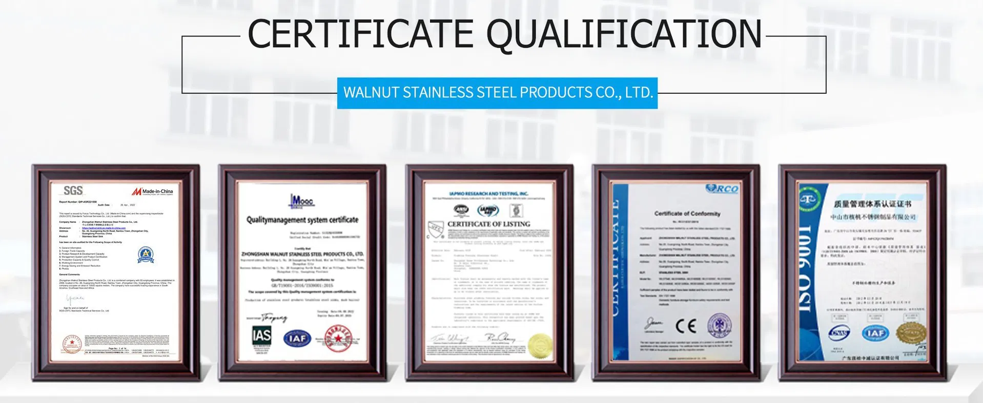 Quality Certifications