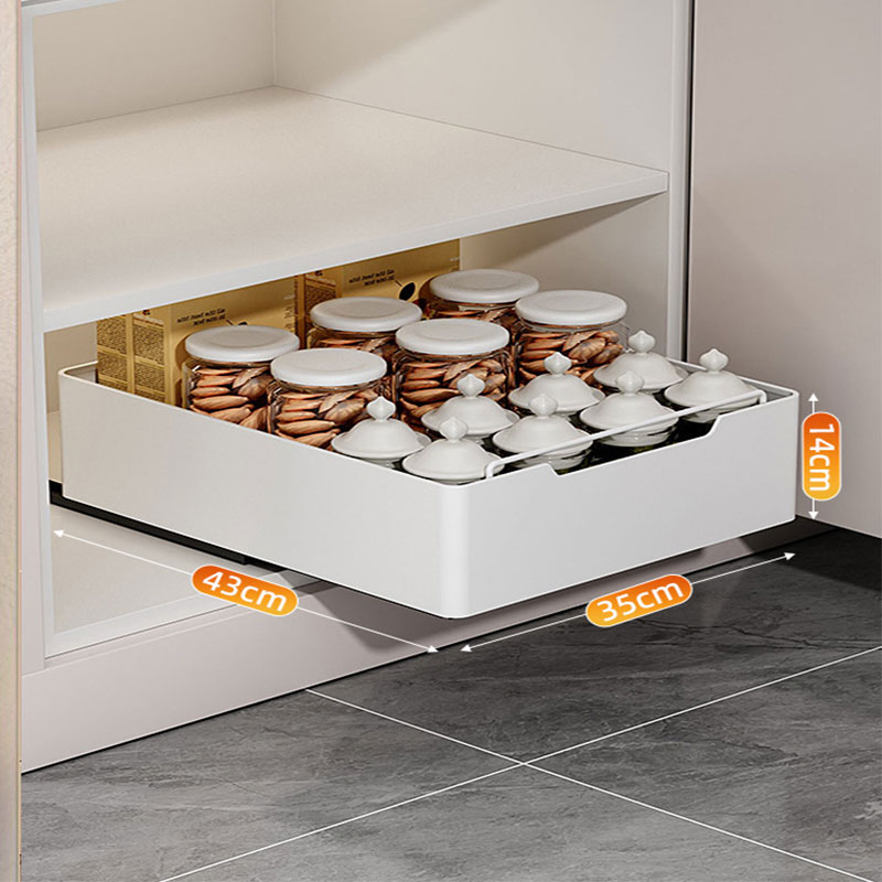 Adjustable Kitchen Cabinet Storage with Multi-Layer Pull-out Design