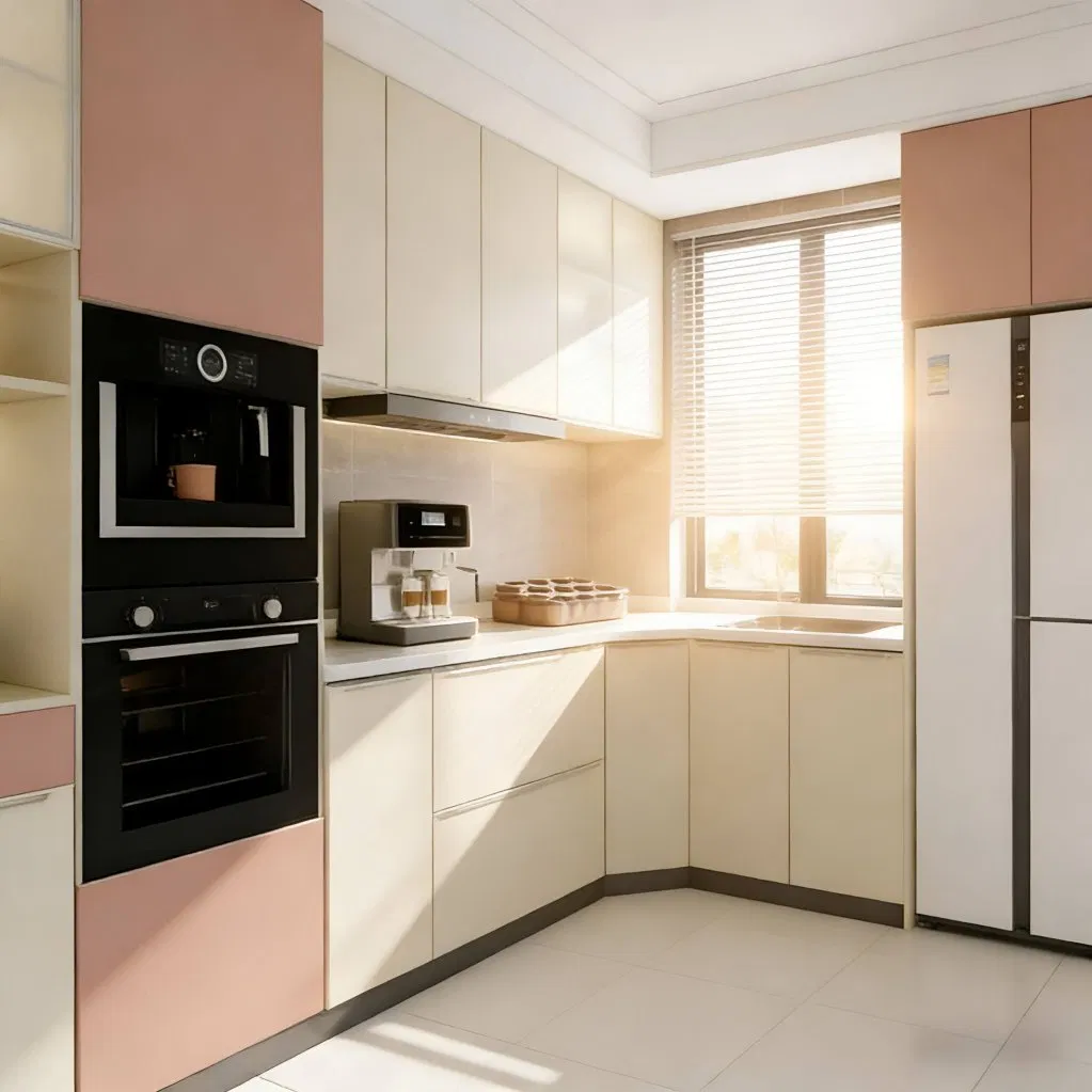 Plywood Low MOQ Modern Custom Kitchen Cabinets for Home