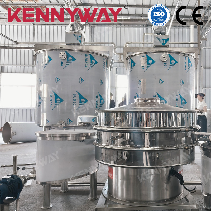 Fully Automated Large Scale Semi Dry Rice Noodle Production System