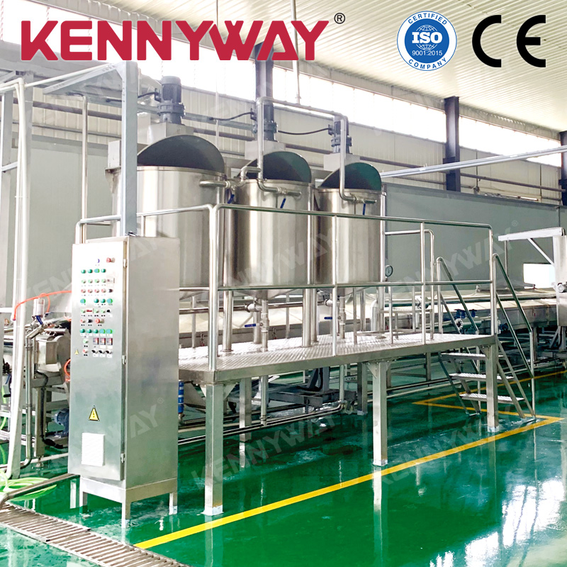 Fully Automated Large Scale Semi Dry Rice Noodle Production System
