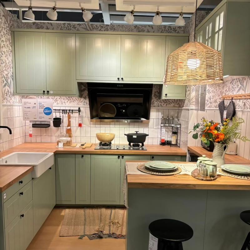 Custom Cabinets Reasonably Utilize Kitchen Corner Space Solve The Decoration Problem of Difficult to Use Corners