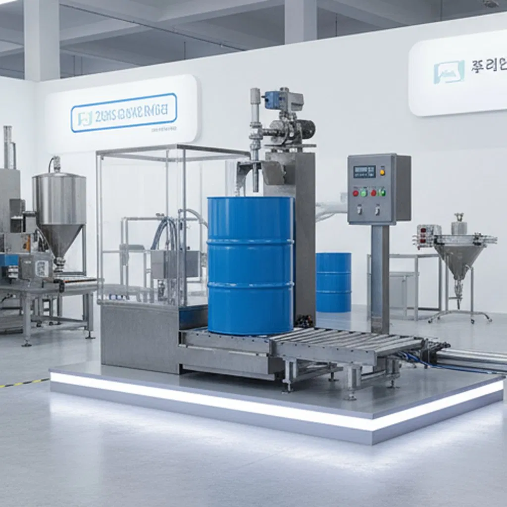 Liquid Paint, Lye, and Chemical Filling Systems with Accurate Weighing and Packaging