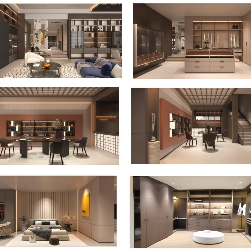 High-End 3D Rendering Interior Design Modern Interior Design House Light Luxury One Stop Solutions for UK Home Projects