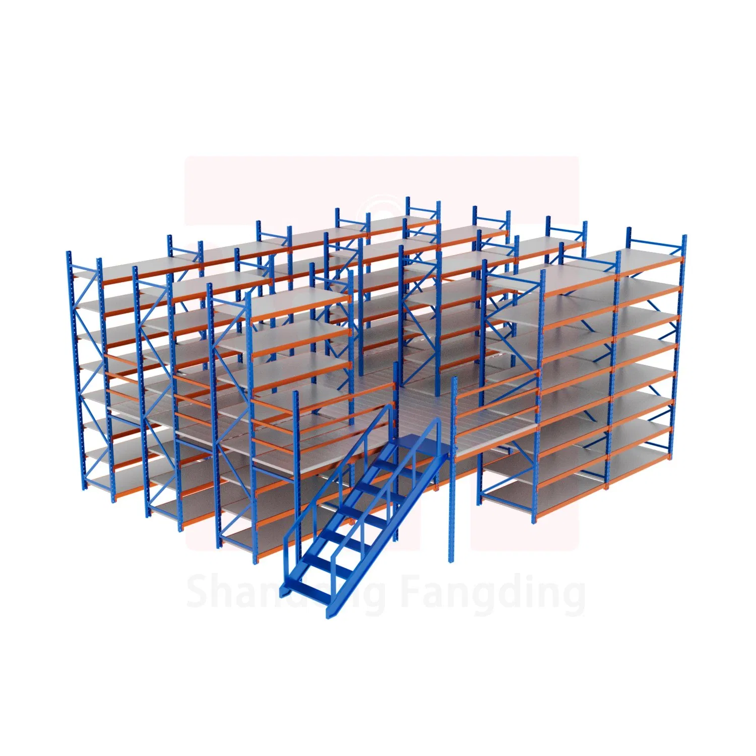 Warehouse Steel Structure Mezzanine Rack Multi-Layer Loft Platform Heavy Duty Attic Storage Shelf Industrial Racking System