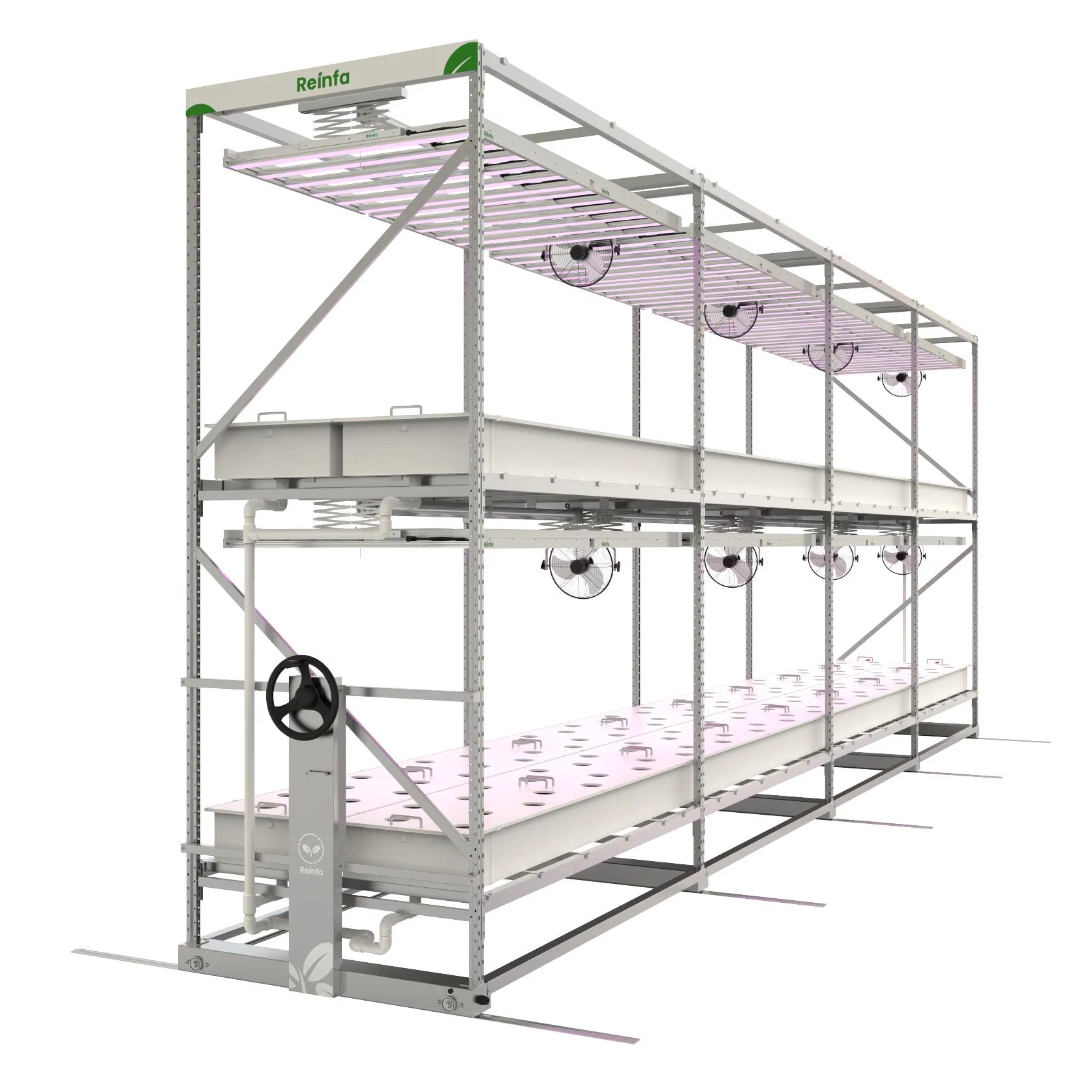 Aeroponic Vertical Farming Shelf System - Smart Home Greenhouse Solution