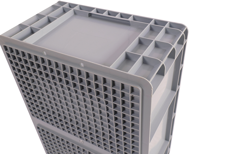 EU Logistics Box with Wheels Mobile Cart Style Easy Movement Warehouse Distribution