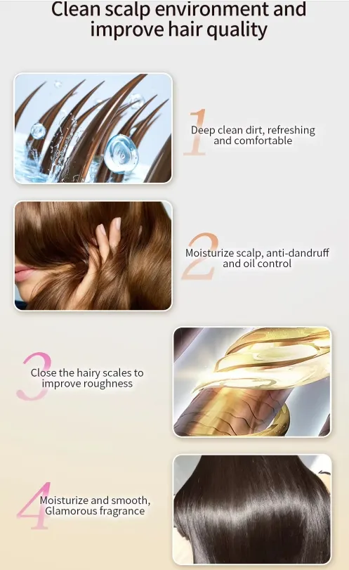 OEM Custom Luxury Private Label Set Sulphate-Free Collagen Biotin Lightness Shampoo and Conditioner Moisturizing Hair