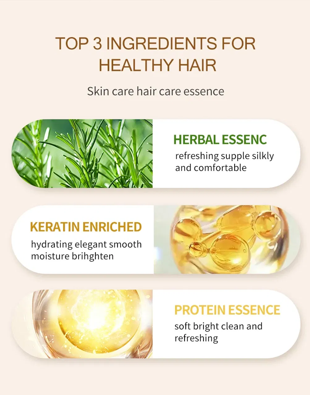 Sulfate Free for Strengthen Weak Hair Shampoo Remove Dandruff and Relieve Itching
