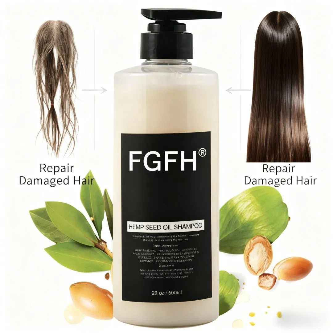 Hemp Seed Oil Repair Shampoo Natural Moisturizing Repair Hair Care Nourishing Smoothing