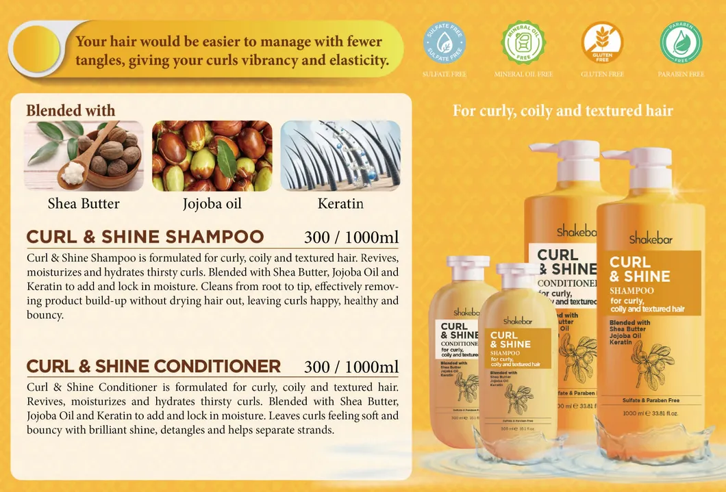 Shakebar Private Label Manuka Honey Smooth Vitamin Hair Care Products Shampoo Conditioner