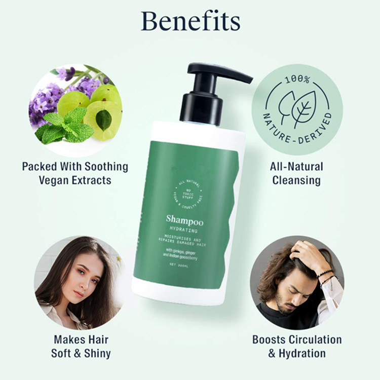Natural Vegan Hydrating Hair Shampoo for Men &amp; Women