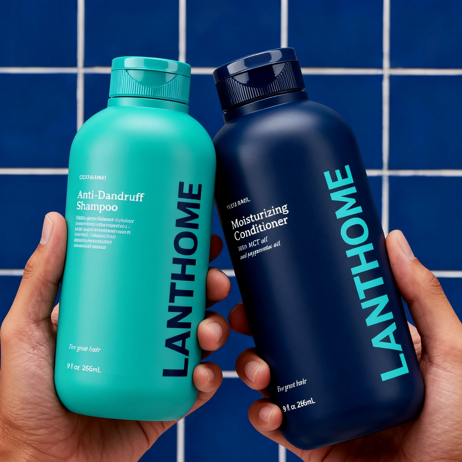 OEM Anti-Dandruff Hydrating Hair Care Set Sulfate Paraben Free Scalp Care Shampoo Conditioner for Dry Flaky Itchy Scalp Hair