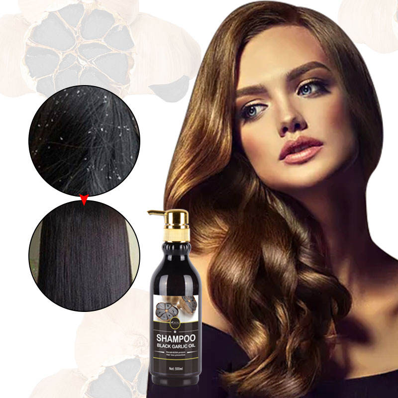 MOKERU Black Garlic Oil Shampoo Clarify Scalp and Smooth Strengthening Hair Shampoo 500ml Hair Care Product