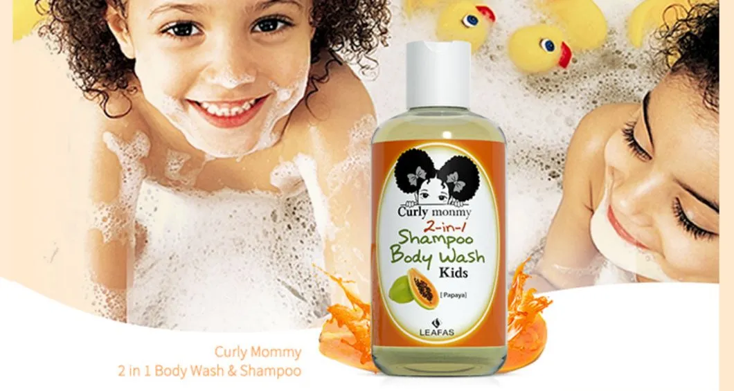 Private Label Kids Hair Products for Baby Moisturize Nourish Curly Hair Care Sultfate Free Organic Shampoo and Conditioner Set