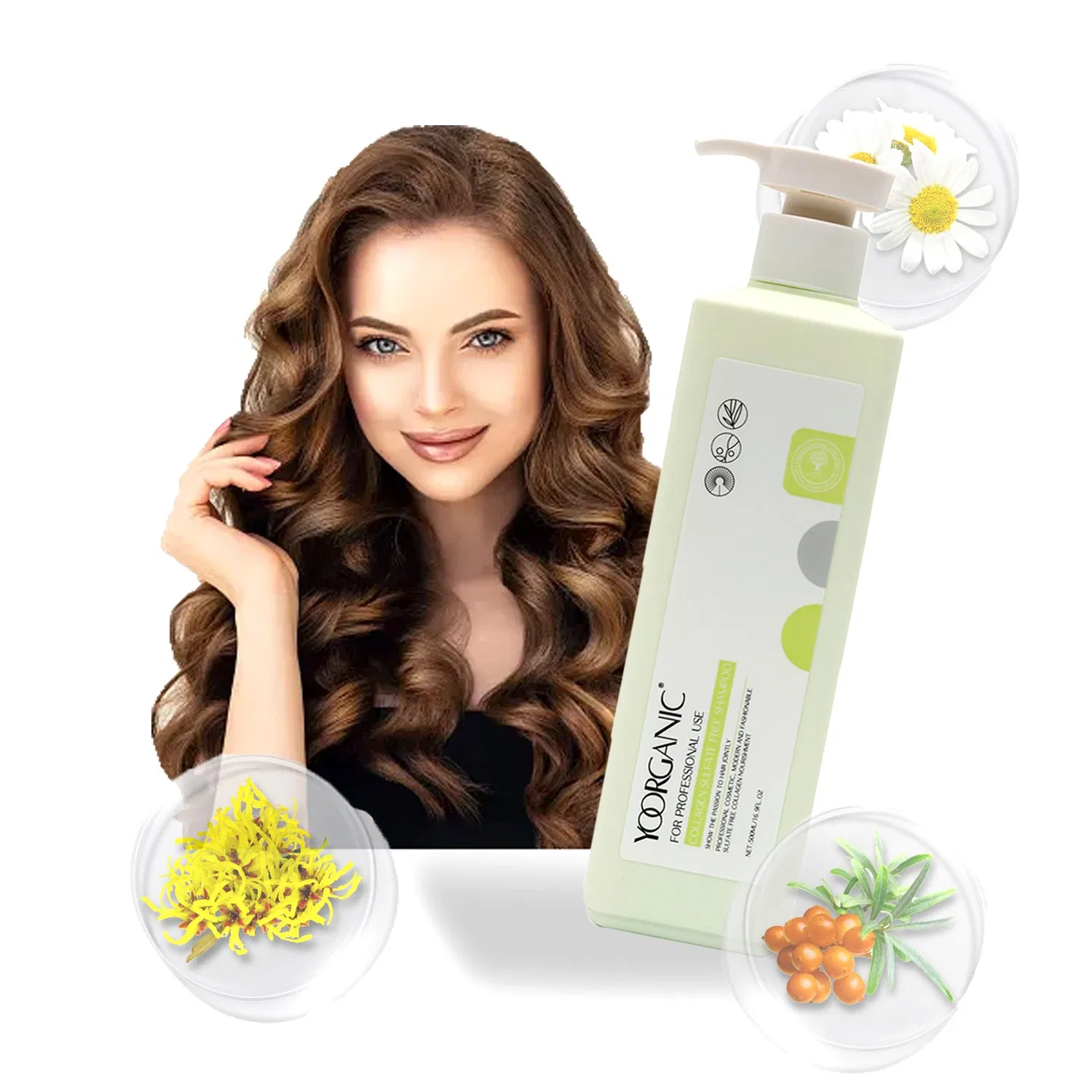 Natural Smooth Hair Shampoo Argan Olive Oil Shampoo and Conditioner Sulfate Free