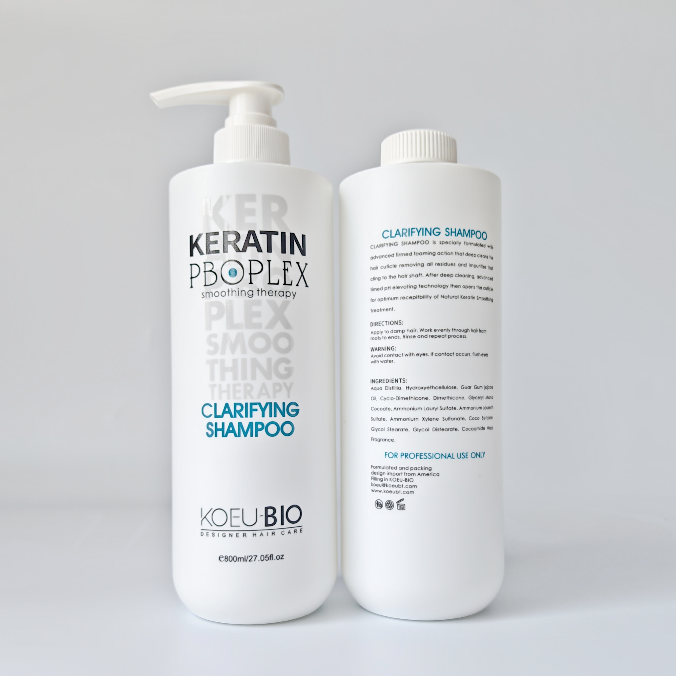 Small Order Wholesale Professional Deep Root Cleaning Keratin Clarifying Shampoo 800ml Bulk for Salon Hair Care