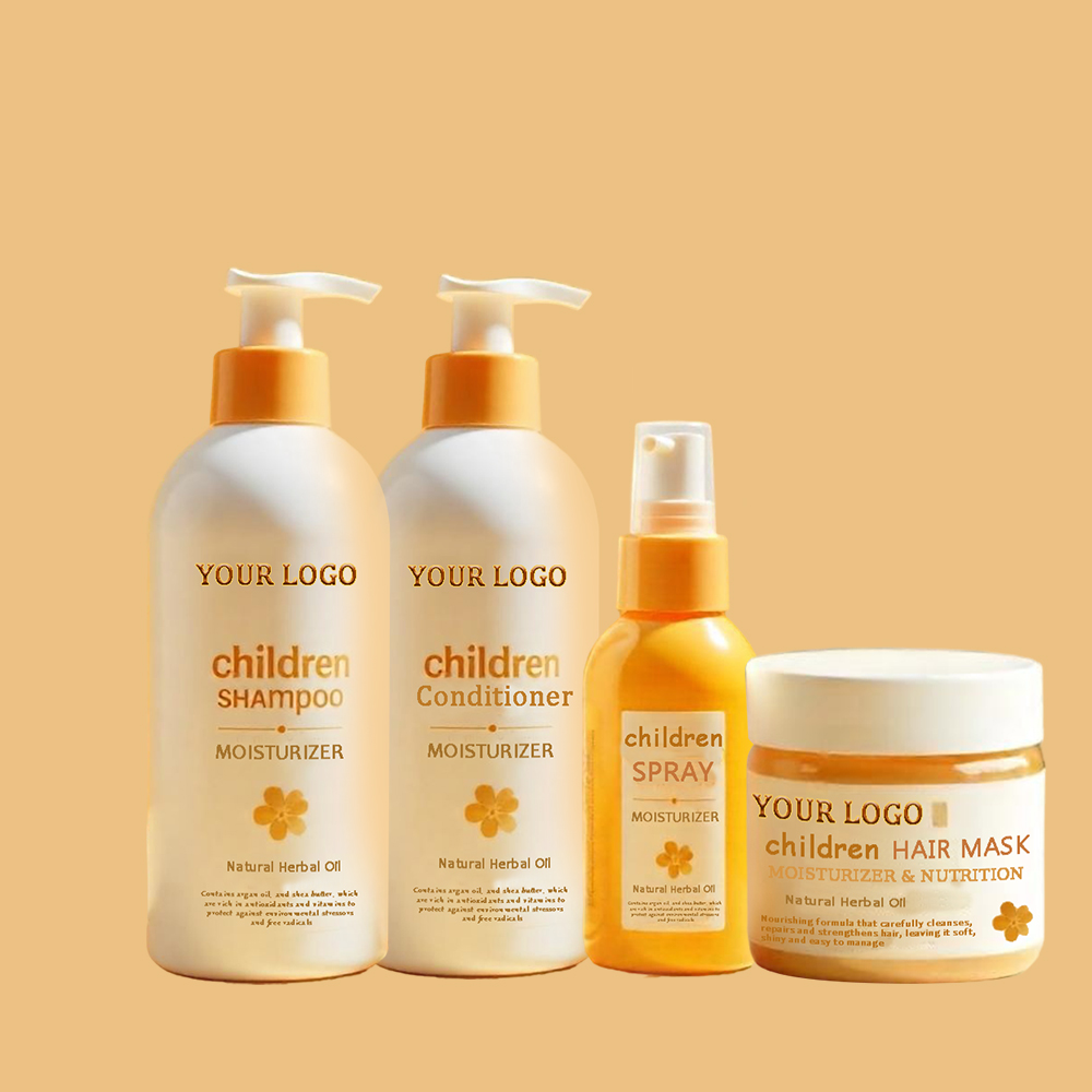 Deep Cleaning and Moisture Hair Care Set for Children Private Label Natural Organic Kid Shampoo and Conditioner Sulfate Free
