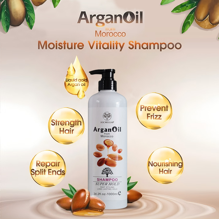 Cruelty-Free Sulfate Free Natural Private Label Morocco Hair Care Nourish Argan Seed Oil Shampoo